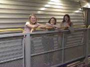 Taylor, Hayley, and Kimberly on the 4th floor